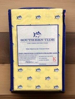 New Southern Tide King pillow cases Skipjack color Yellow